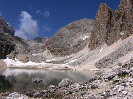 Catinaccio di Antermoia-Cime riflesse sul Lago di Antermoia