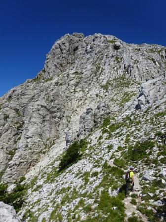 Pizzo d'Uccello via normale