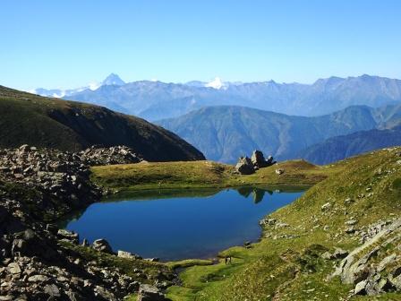 Lago la Manica e Monviso