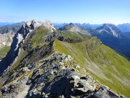 sentieri Cima Vanscuro cresta 