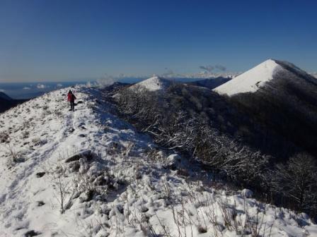 cresta orientale Monte San Primo neve