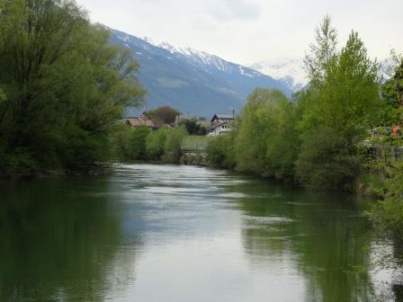 Fiume Adige ciclabile Val Venosta