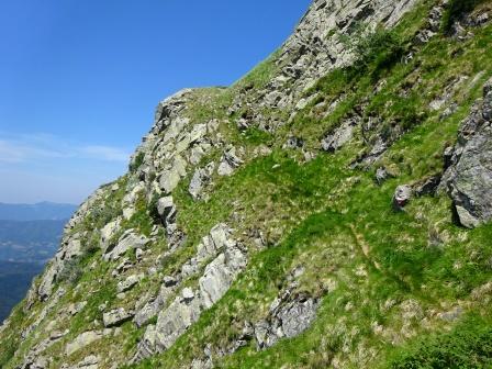 Alpe di Succiso Sentiero Barbarossa cengia