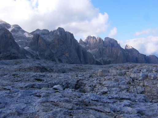 Altopiano Pale di San Martino vista